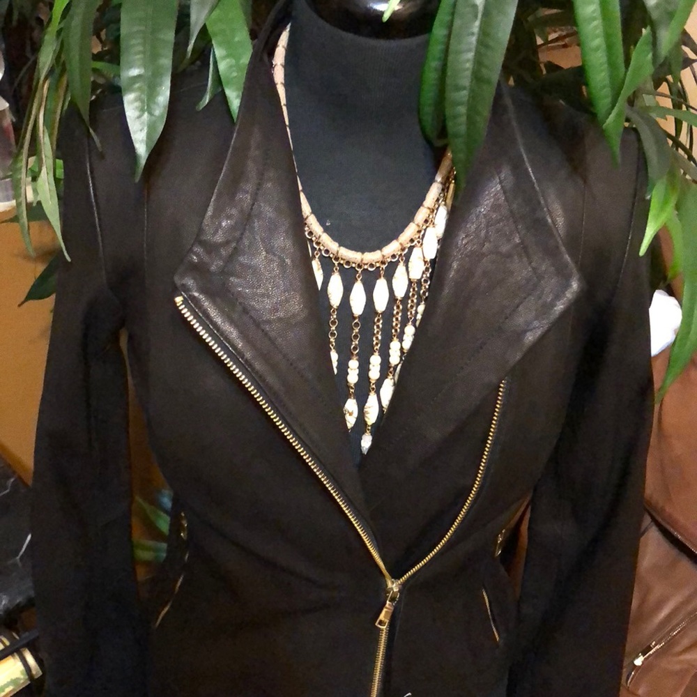 ๐ HOST PICK ๐COLE HAAN LEATHER JACKET - Picture 6 of 8